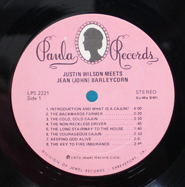 Justin Wilson - Justin Wilson Meets Jean (John) Barleycorn - LP