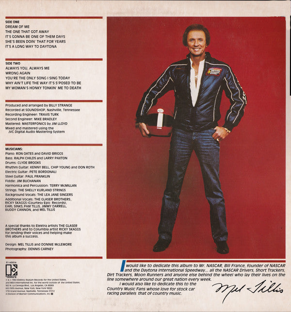 Mel Tillis - It's A Long Way To Daytona - LP