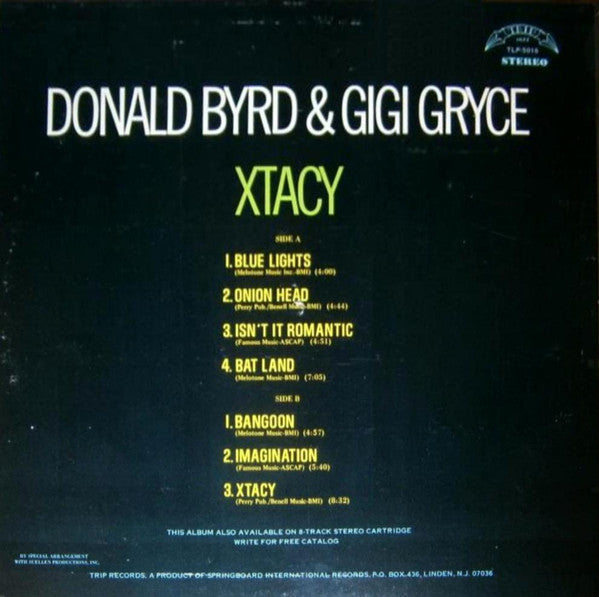 Donald Byrd & Gigi Gryce - Xtacy - LP