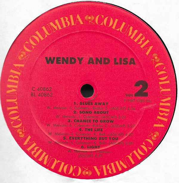 Wendy And Lisa* - Wendy And Lisa - LP