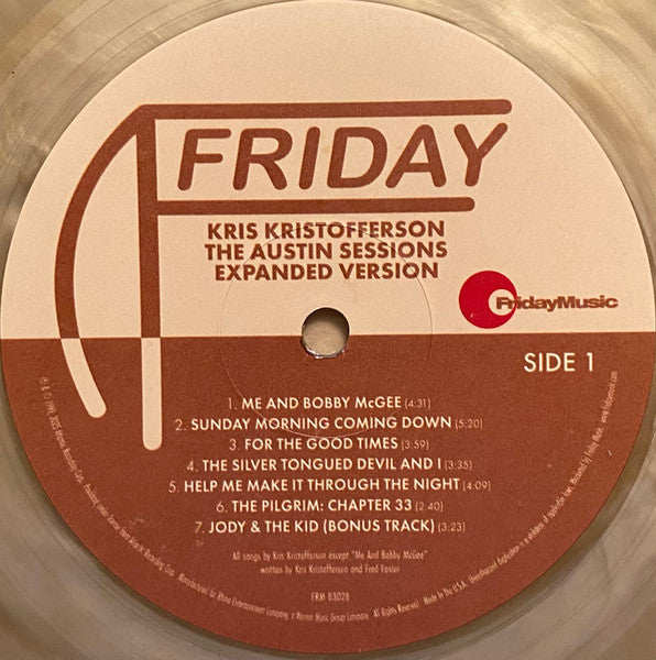 Kris Kristofferson - The Austin Sessions - LP