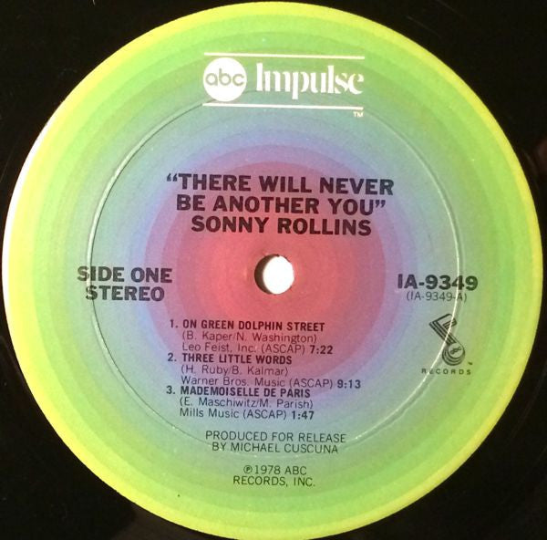 Sonny Rollins - There Will Never Be Another You - LP