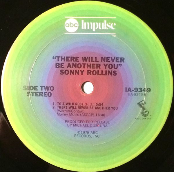 Sonny Rollins - There Will Never Be Another You - LP