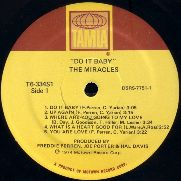 The Miracles - Do It Baby - LP