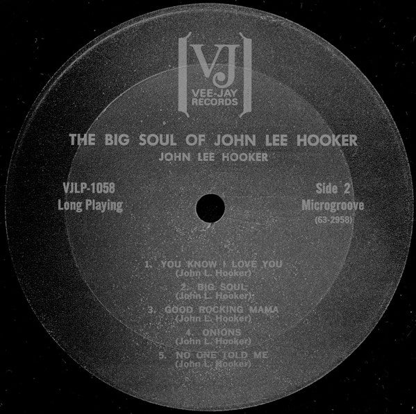 John Lee Hooker - The Big Soul Of John Lee Hooker - LP