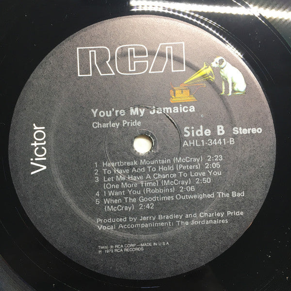 Charley Pride - You're My Jamaica - LP