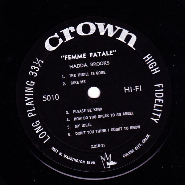 Hadda Brooks - Femme Fatale - LP