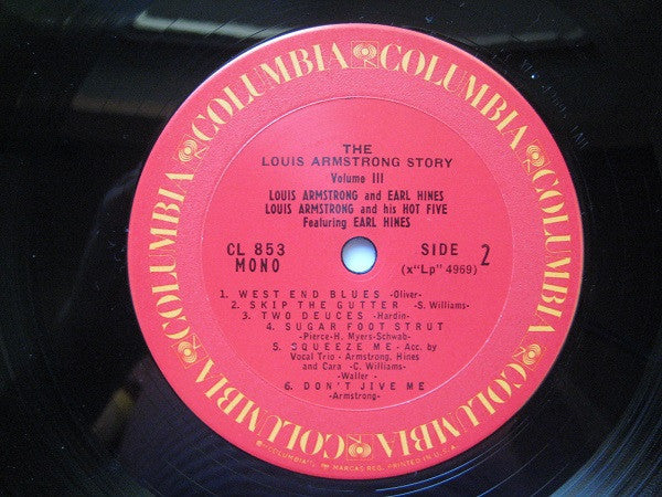 Louis Armstrong And Earl Hines - The Louis Armstrong Story - Volume 3 - LP