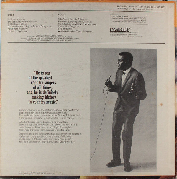 Charley Pride - The Sensational Charley Pride - LP