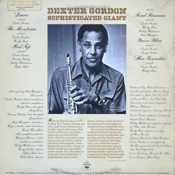 Dexter Gordon - Sophisticated Giant - LP