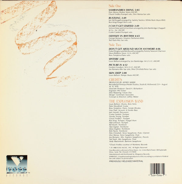 Louis Bellson And Explosion* - Note Smoking - LP