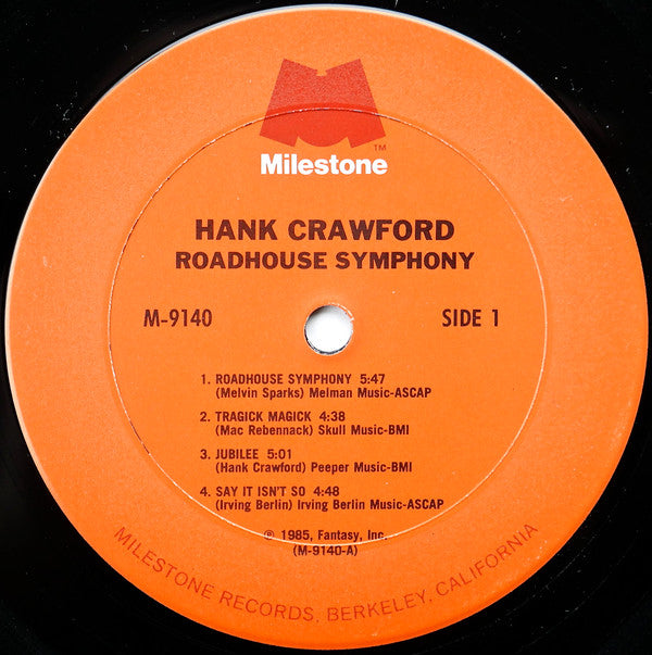 Hank Crawford - Roadhouse Symphony - LP