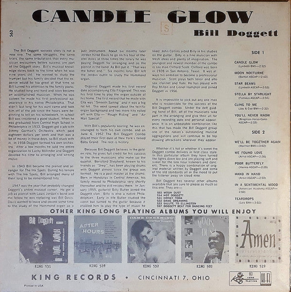 Bill Doggett - Candle Glow - LP