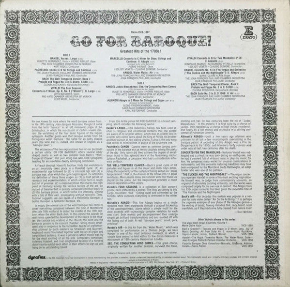 Various - Go For Baroque! Greatest Hits Of The 1700s - LP