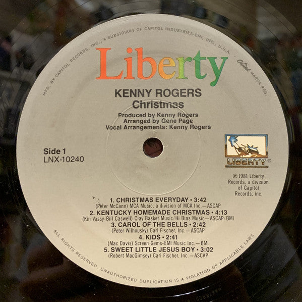 Kenny Rogers - Christmas - LP