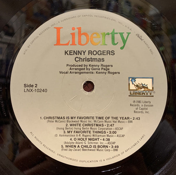 Kenny Rogers - Christmas - LP