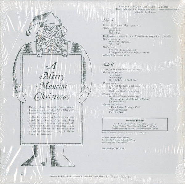 Henry Mancini, His Orchestra And Chorus* - A Merry Mancini Christmas - LP