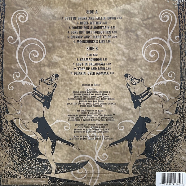 Hank III* - Rebel Within - LP