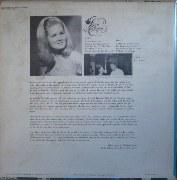 Lynn Anderson - It Makes You Happy - LP