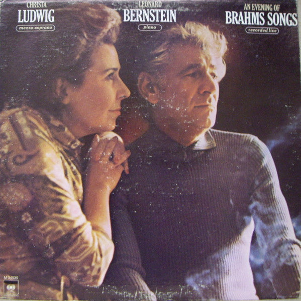 Christa Ludwig, Leonard Bernstein - Brahms* - An Evening Of Brahms Songs - LP
