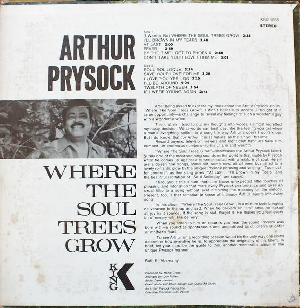 Arthur Prysock - Where The Soul Trees Grow - LP