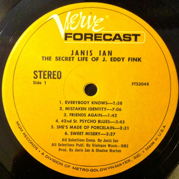 Janis Ian - The Secret Life Of J. Eddy Fink - LP