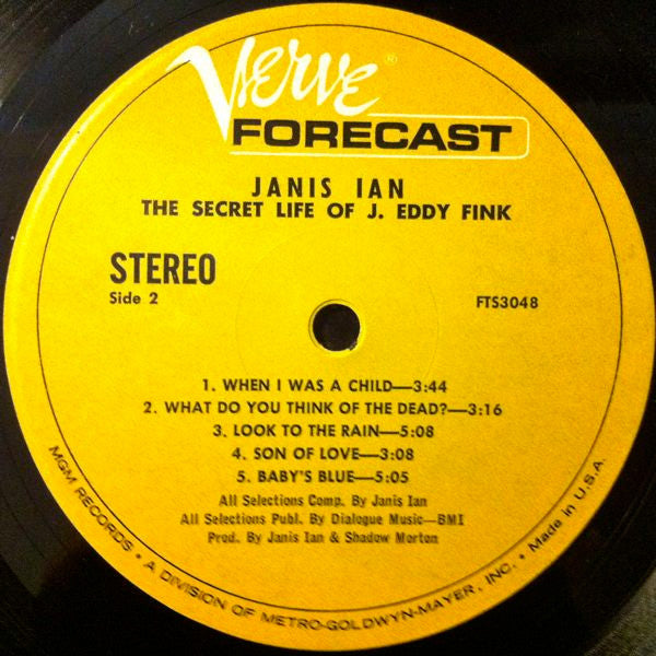 Janis Ian - The Secret Life Of J. Eddy Fink - LP