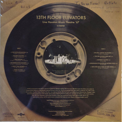 13th Floor Elevators - Live Houston Music Theatre '67 - LP