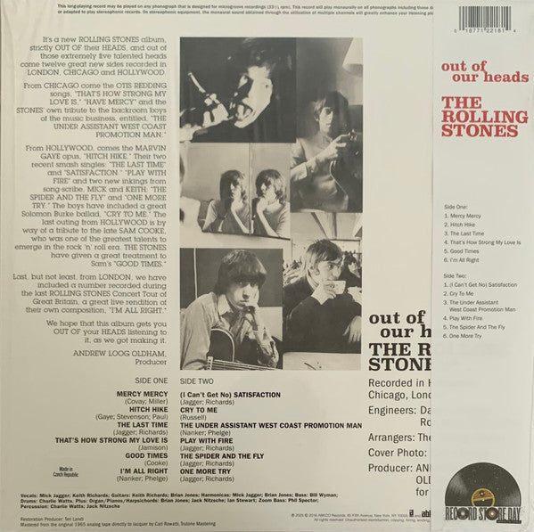 The Rolling Stones - Out Of Our Heads - LP