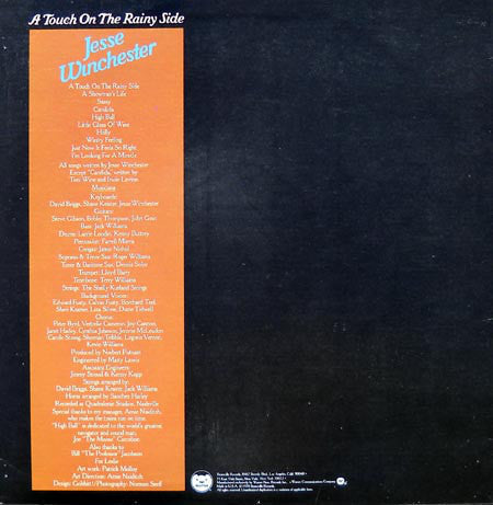 Jesse Winchester - A Touch On The Rainy Side - LP