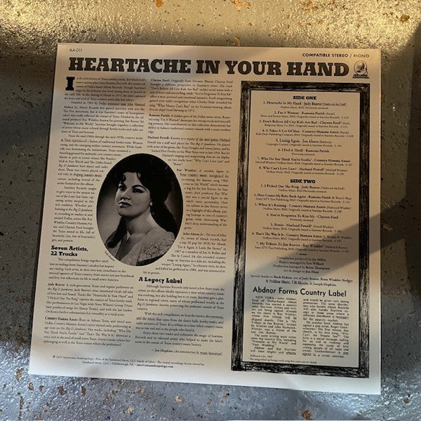 Various - Heartache In Your Hand - LP