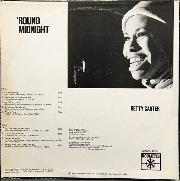 Betty Carter - Round Midnight - LP