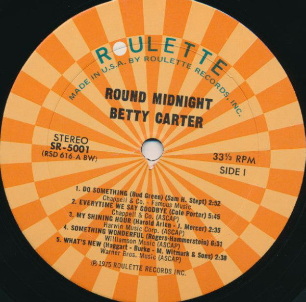 Betty Carter - Round Midnight - LP