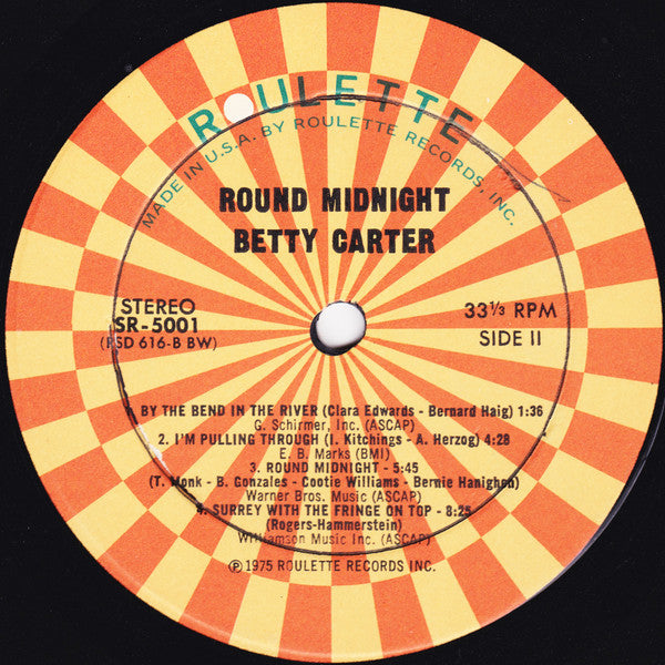 Betty Carter - Round Midnight - LP