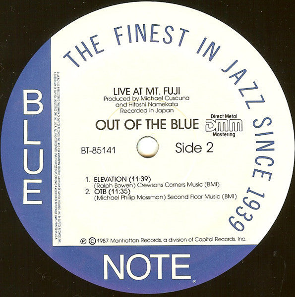Out Of The Blue (3) - Live At Mt. Fuji - LP