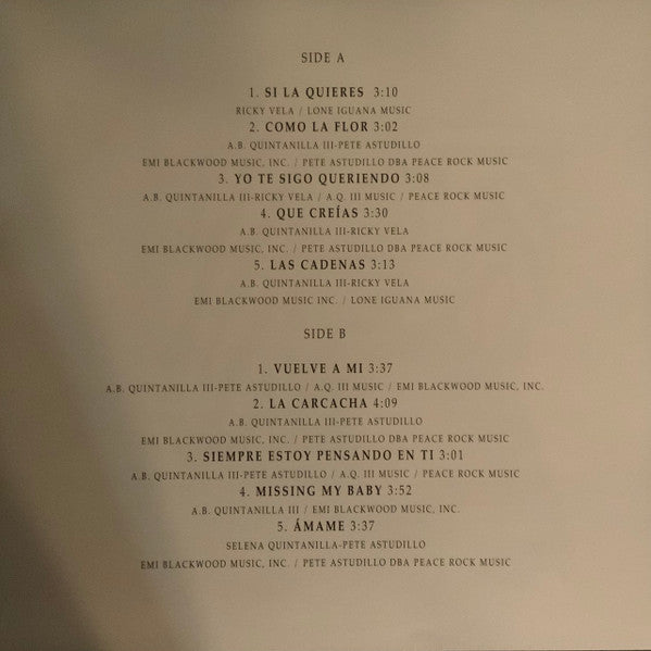 Selena - Entre A Mi Mundo - LP