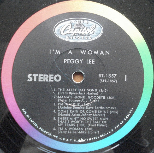 Peggy Lee - I'm A Woman - LP