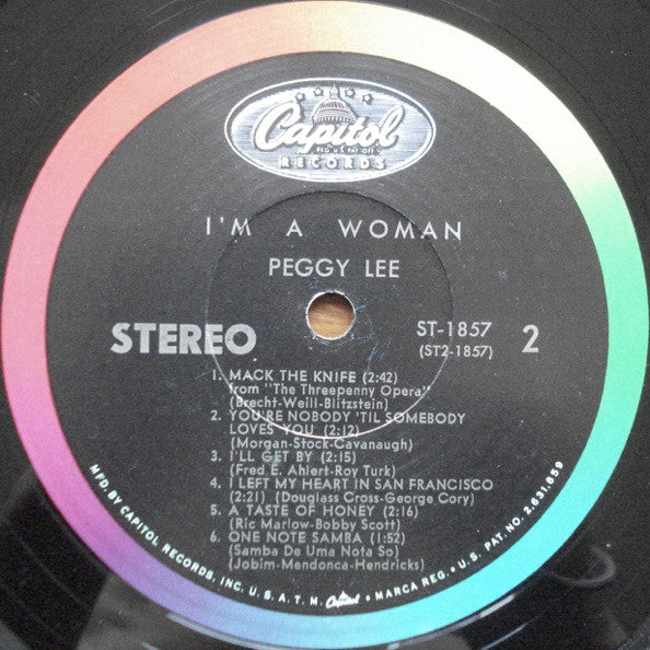 Peggy Lee - I'm A Woman - LP