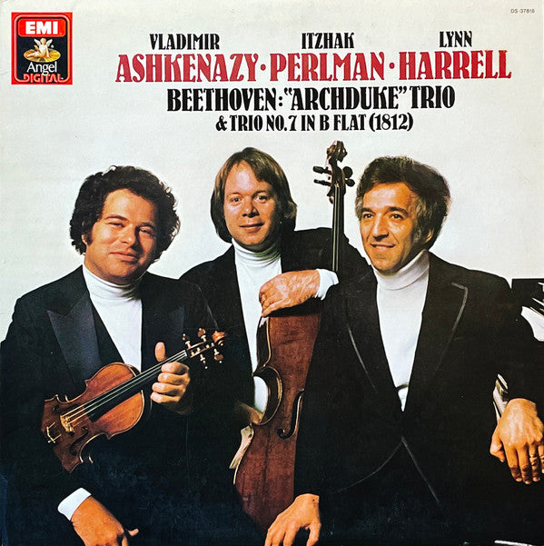Vladimir Ashkenazy • Itzhak Perlman • Lynn Harrell, Beethoven* - "Archduke" Trio & Trio No. 7 In B Flat (1812) - LP