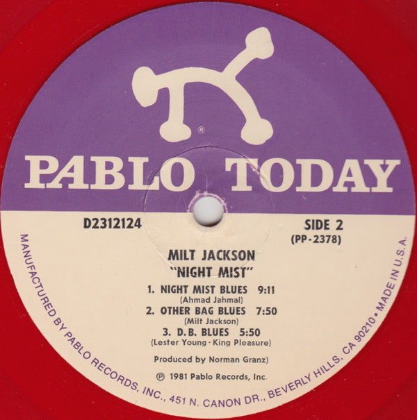 Milt Jackson - Night Mist - LP