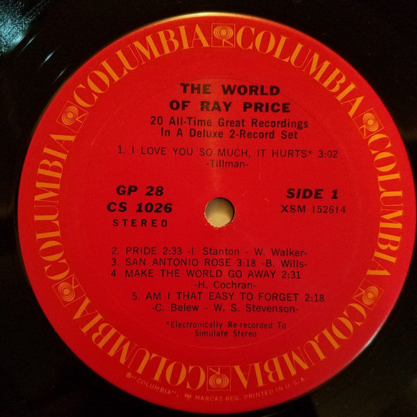Ray Price - The World Of Ray Price - LP