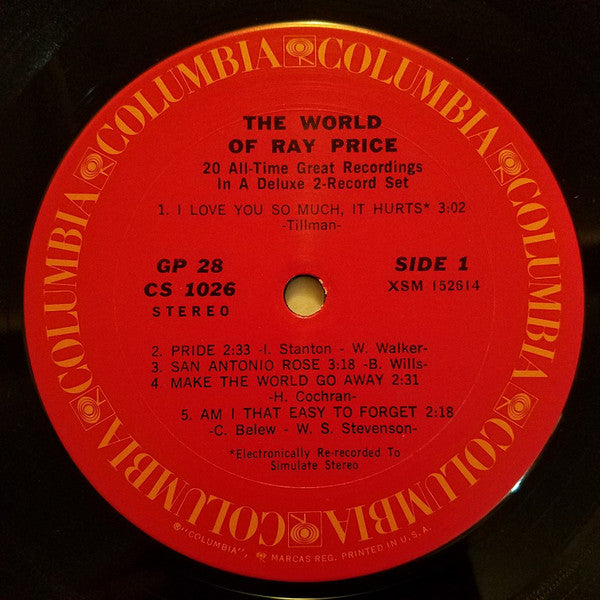 Ray Price - The World Of Ray Price - LP