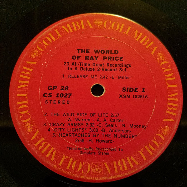 Ray Price - The World Of Ray Price - LP