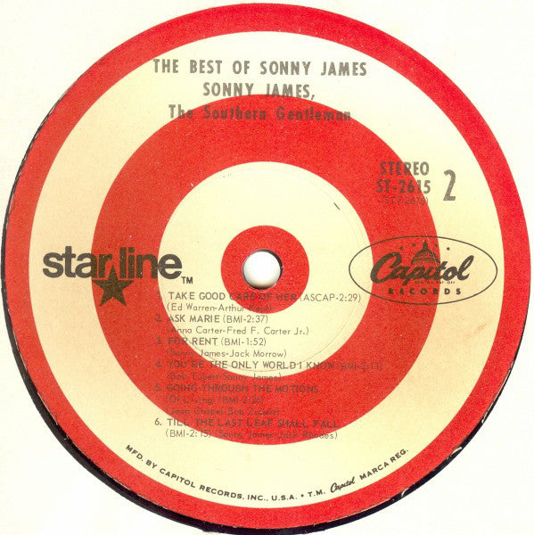 Sonny James - The Best Of Sonny James - LP