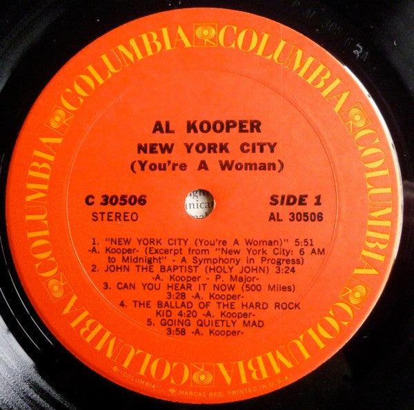 Al Kooper - New York City (You're A Woman) - LP