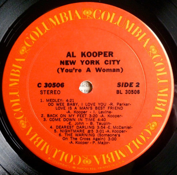 Al Kooper - New York City (You're A Woman) - LP