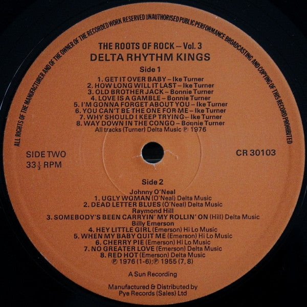 Various - Sun: The Roots Of Rock: Volume 3: Delta Rhythm Kings - LP