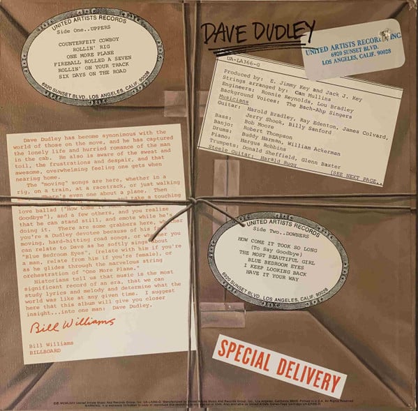 Dave Dudley - Special Delivery - LP