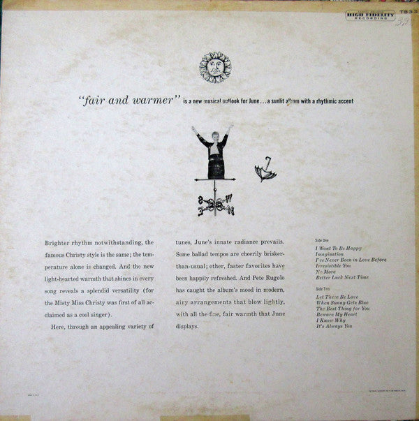 June Christy - Fair And Warmer! - LP