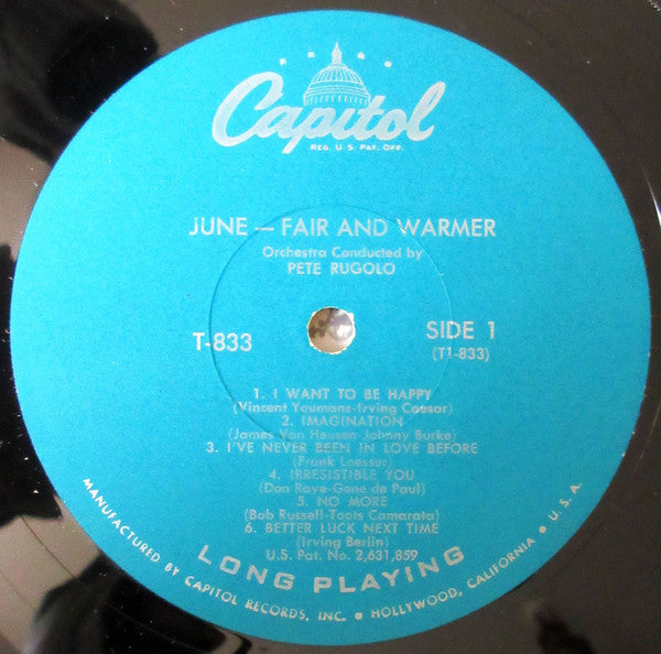 June Christy - Fair And Warmer! - LP